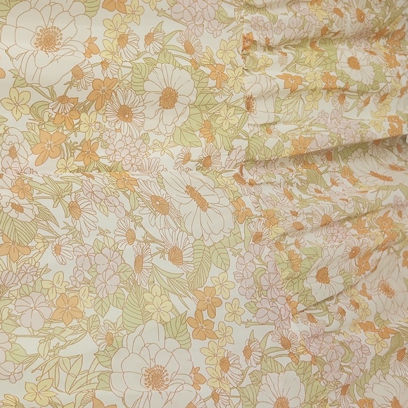 Nasty Gal Sage Floral Tie Front Long Sleeve Maxi Dress - Picture 8 of 8